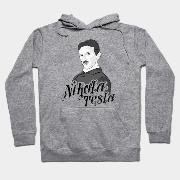 Nikola Tesla science geek nerd Hoodie by untagged_shop